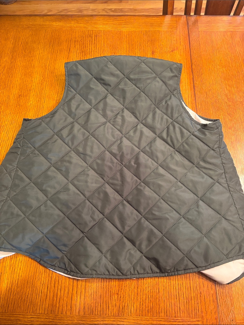 Market & Spruce Quilted Sleeveless Vest - Olive - Picture 4 of 4